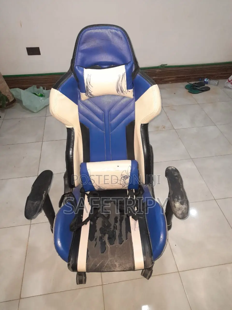 Fairly Used Blue Gaming Chair