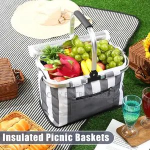 Large Insulated Collapsible Picnic Basket