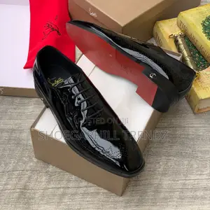Mens Cl Red Bottoms Patent Oxford Brogues Shoes