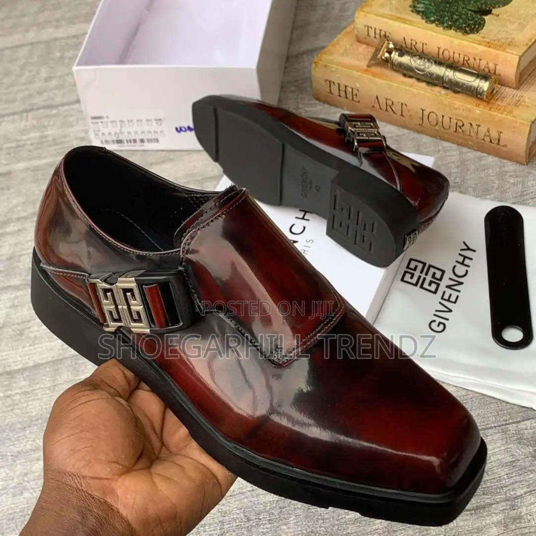 Versace and Givenchy OX Blood Patent Loafers | Bold Luxury Style