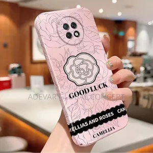 Xiaomi Redmi Note 9T Case Luxury Camellia Hard Phone Cover Pouch