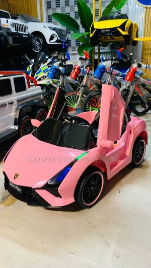 Pink Lamborghini Electric Kid's Car Age 1-5 With Remote Control