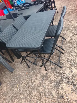 Foldable Plastic Table and Chairs Iron Leg