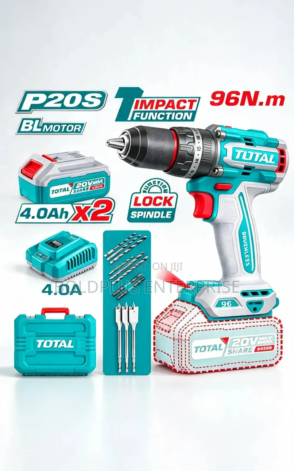 96nm Total Cordless Drilling Machine