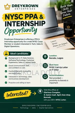 Nysc PPA and INTERNSHIP