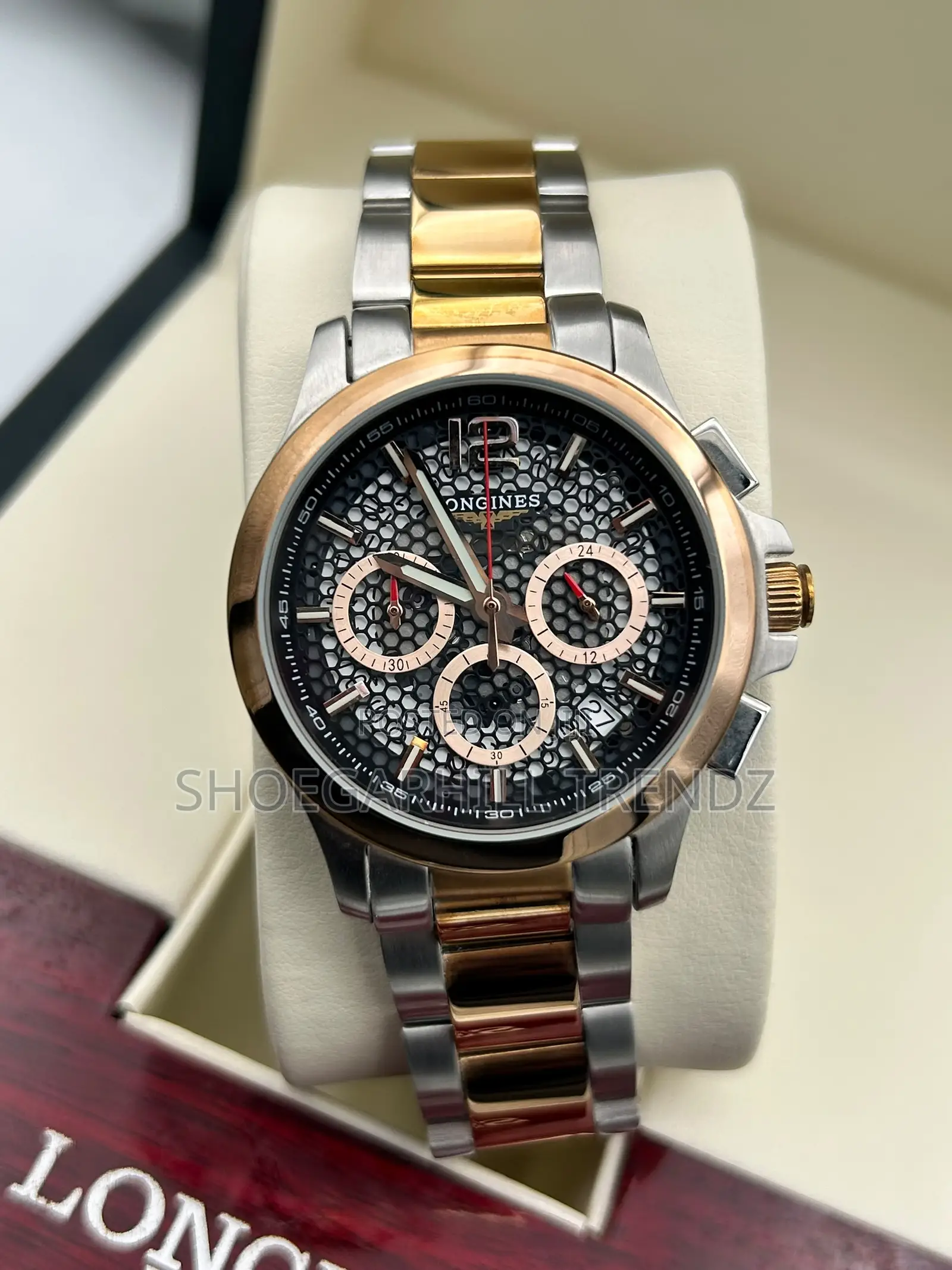 Longines Chronograph Chain Wristwatch