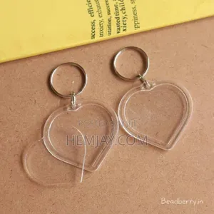 (50pcs) Heart/ Love Shapes Acrylic Keyholders