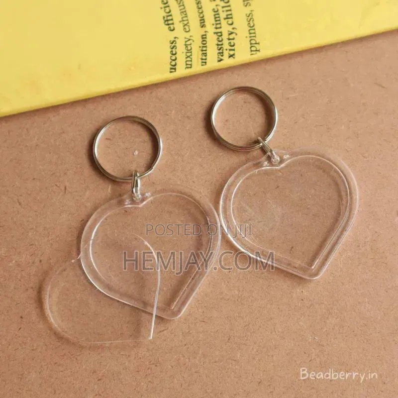 (50pcs) Heart/ Love Shapes Acrylic Keyholders