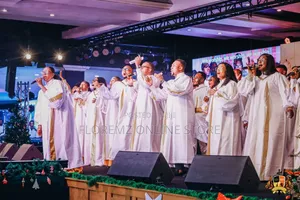 Bulk Rental of White and Gold Church Robes for Rent
