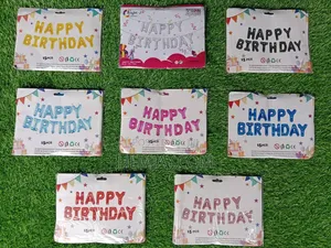 Surprise Happy Birthday Foil Balloon Set (Available in Different Col