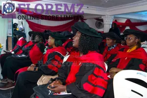 Bulk Rental of Black and Red Doctorate Gowns