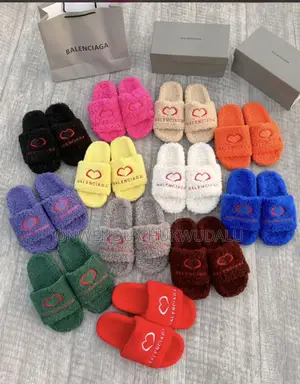 Balenciaga Furry Slides
