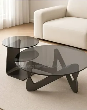 Adjustable Glass Top 2n1 Center Table