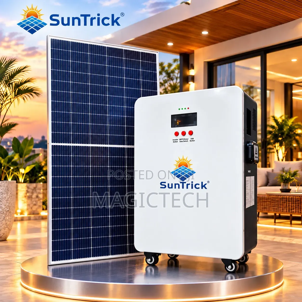 Suntrick 2.5kva + 3.8kWh All in One System + 650W Solar Panel