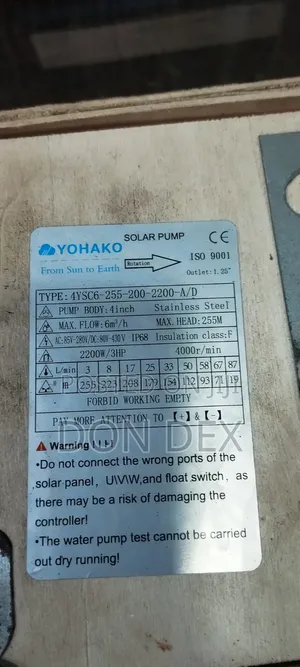 3hp YOHAKO AC/ DC Solar Submersible Pump