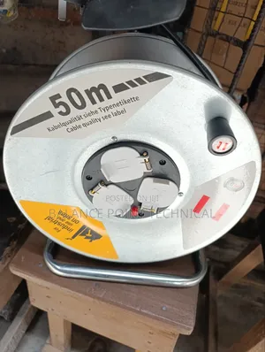 50-Meter Heavy-Duty Industrial Extension Cable Reel