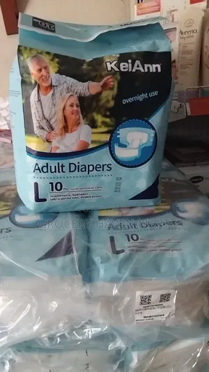 KeiAnn Adult Diapers L and XL 8 × 10