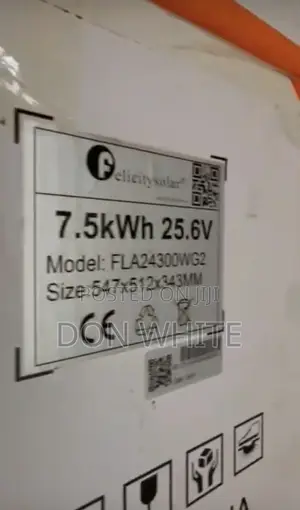 7.5kwh Felicity Lithium Battery 24v