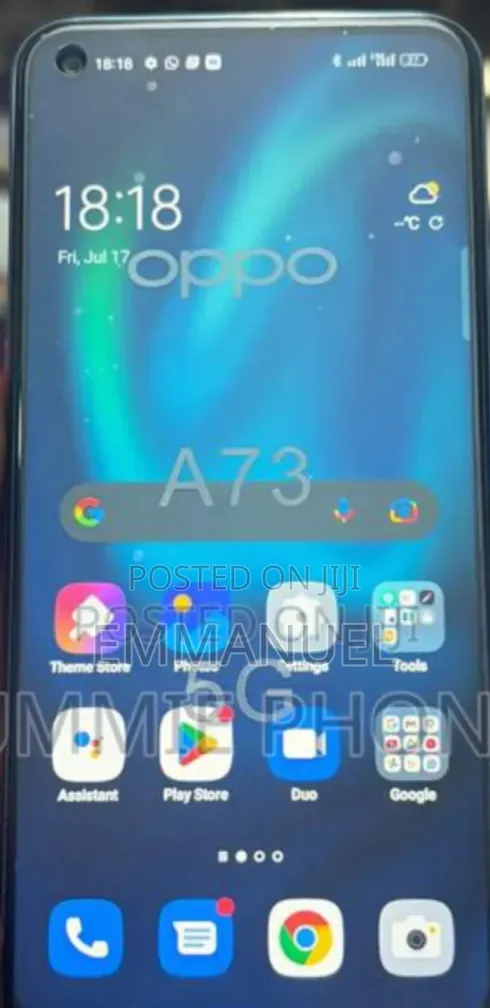 Oppo A73 5G 256 GB Graphite