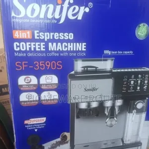 Sonifer 4in1 Espresso Coffee Maker With Grinder