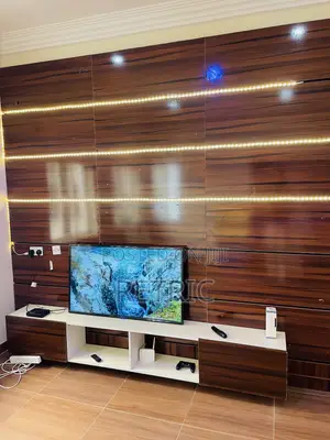 Large 10ftx10ft TV Console With Lights Sockets and Remote Holder