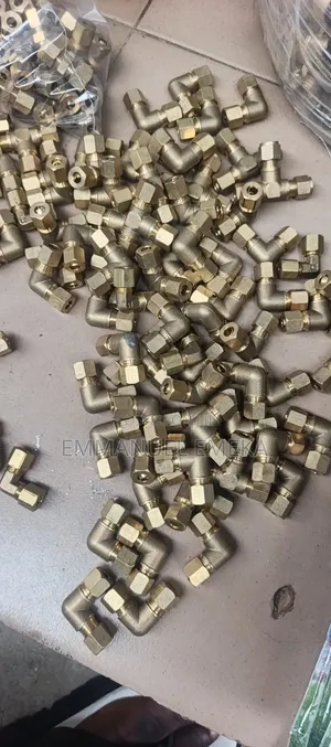 6mm Brass 90-Degree Compression Elbow Fittings