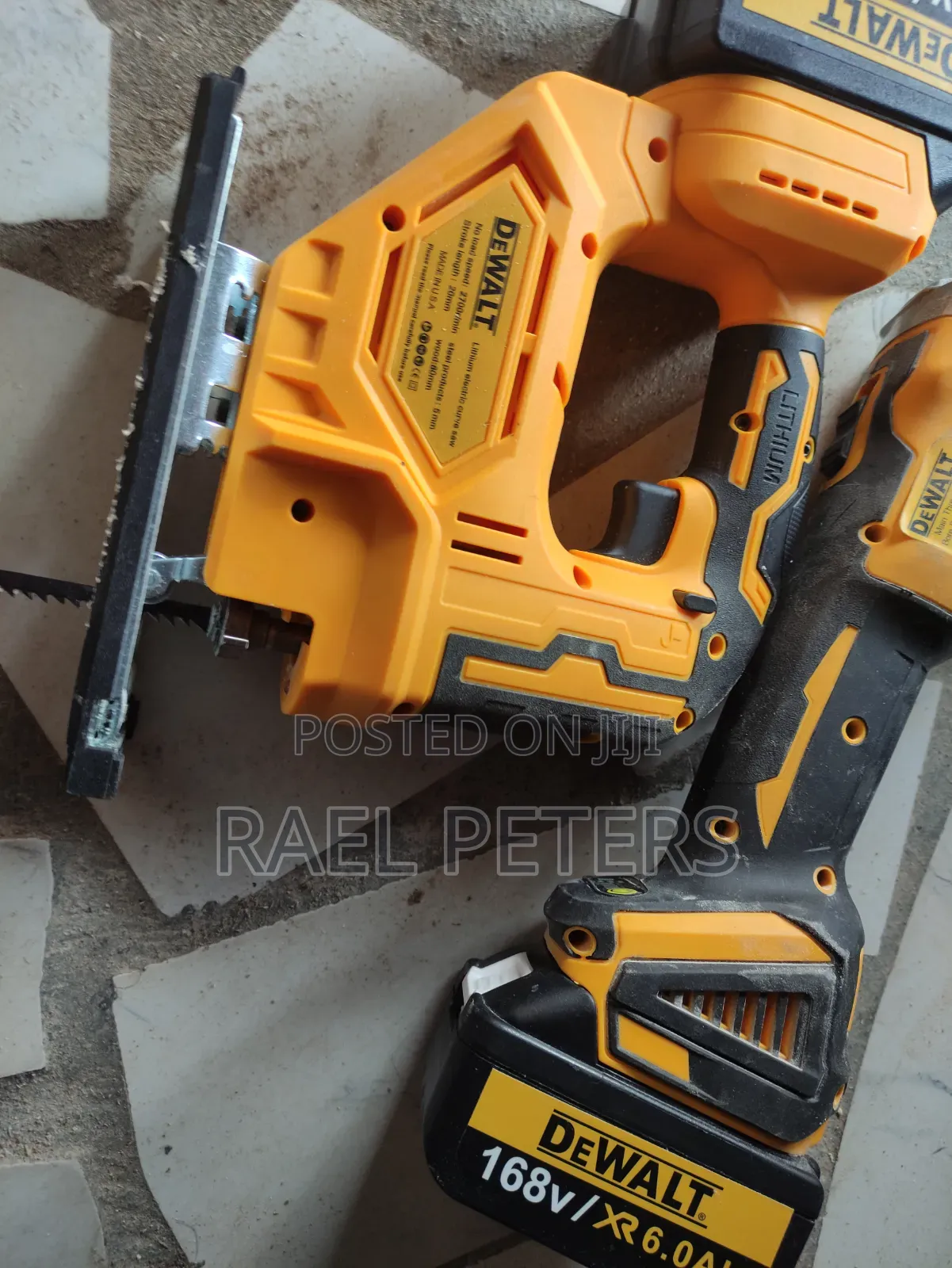 Cordless DeWalt Grinder and Jigsaw