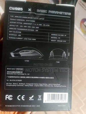 Cw905 Wireless E-Sports Gaming Mouse