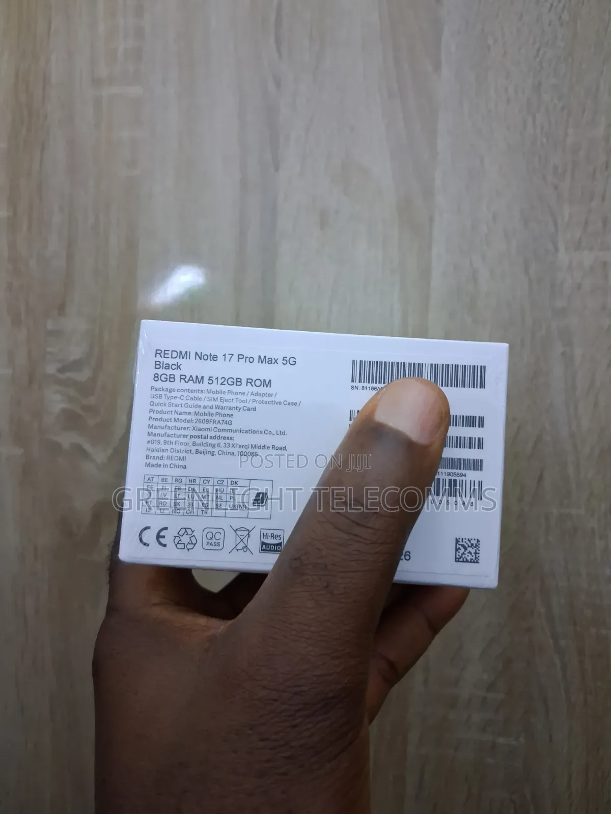 New Xiaomi Redmi Note 17 Pro Max 512 GB Black