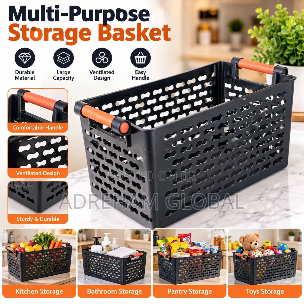 Multi-Purpose Storage Basket