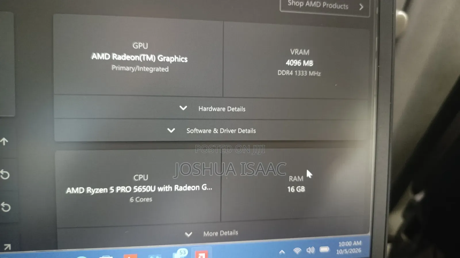 Laptop Lenovo ThinkPad P14s 16GB AMD Ryzen 5 SSD 256GB