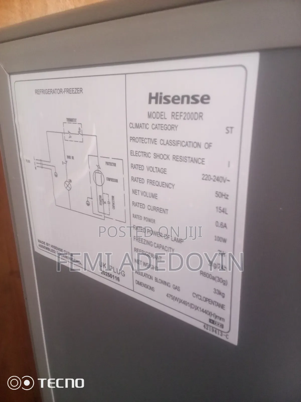 Hisense Refrigerator