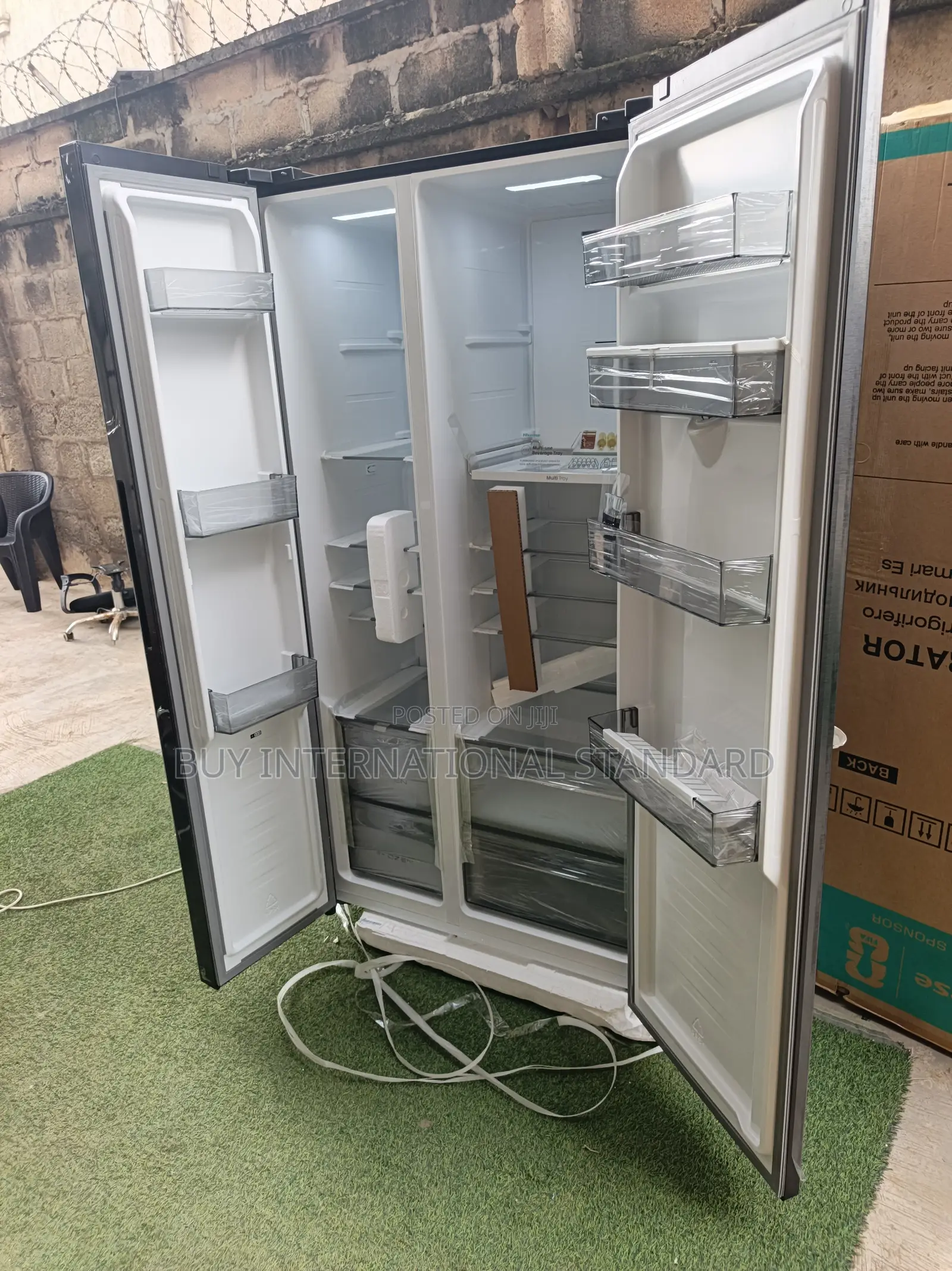 Hisense REF-71BGL-RC 529L Side by Side Home Fridge