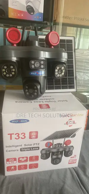 Triple Lens Solar CCTV