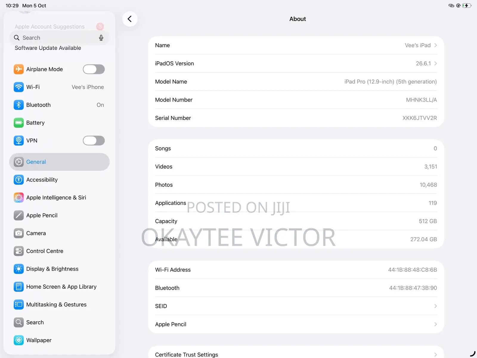 Apple iPad Pro 12.9 (2021) 512 GB Gray