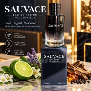 Sauvace Eau De Perfume– 100ml 
A Bold, Elegant and Masculine Fragrance