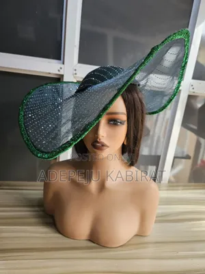 Green Wide Fascinator