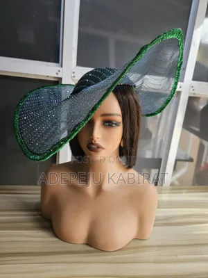 Green Wide Fascinator