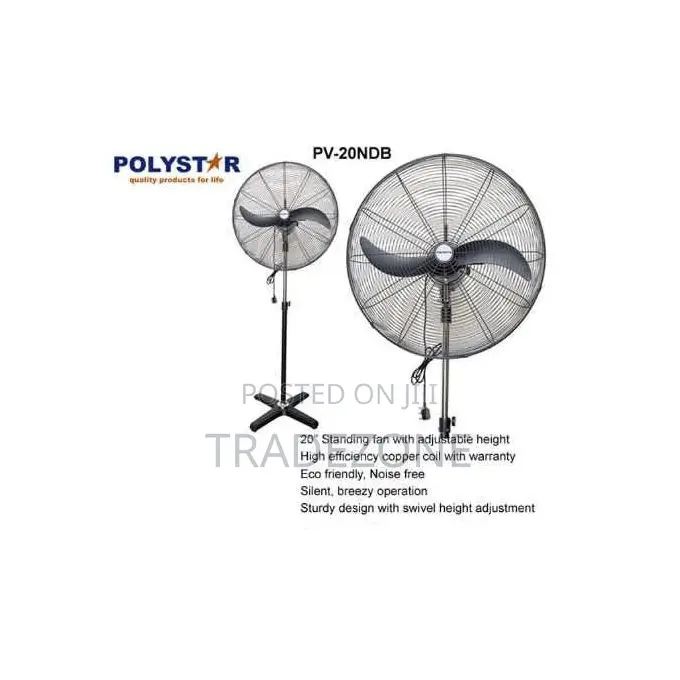 Polystar 20" Copper Coil Industrial Standing Fan