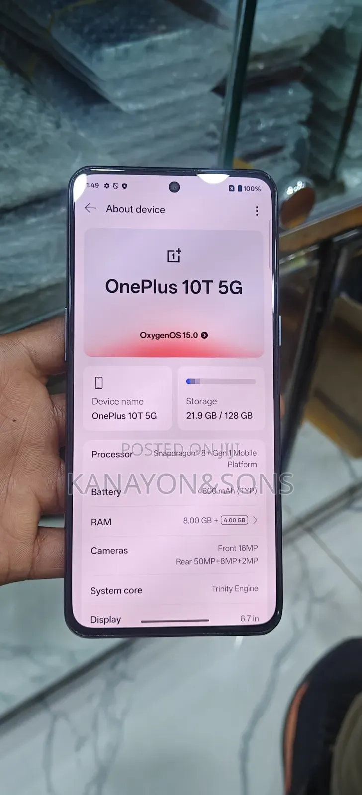 OnePlus 10T 128 GB Black