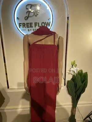 Wine Sleeveless Flowy Maxi Dress With Side Pocket