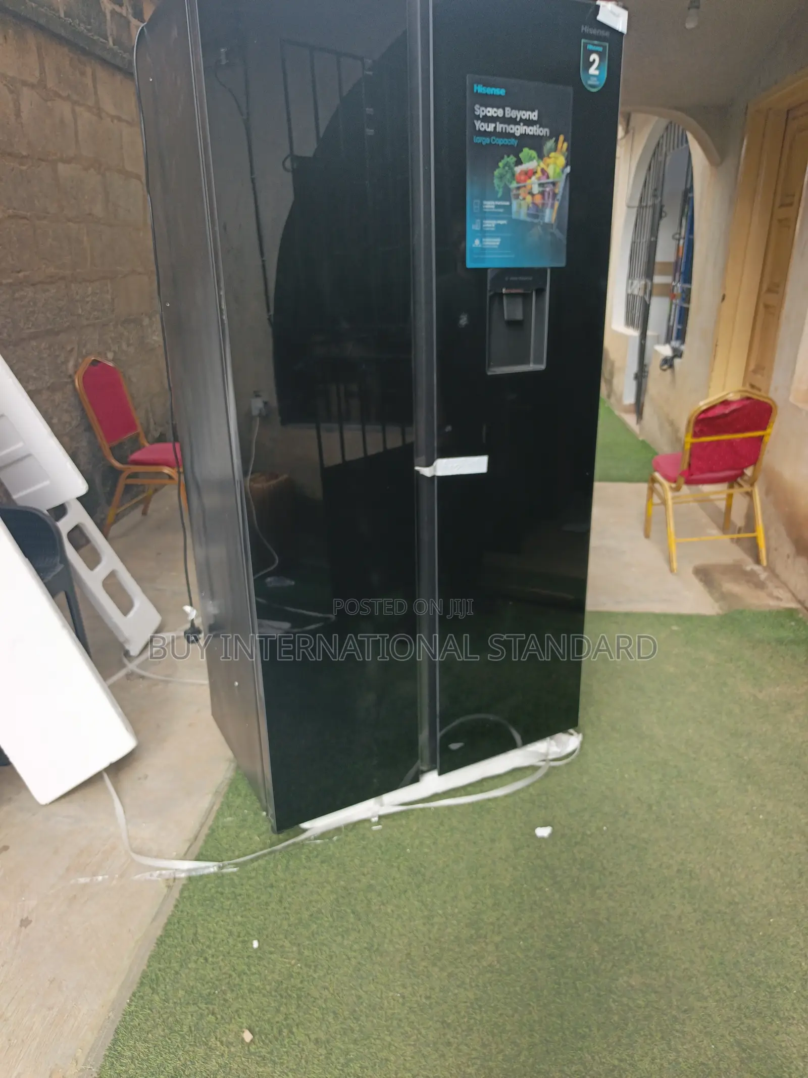 Hisense REF-71BGL-RC 529L Side by Side Home Refrigerator