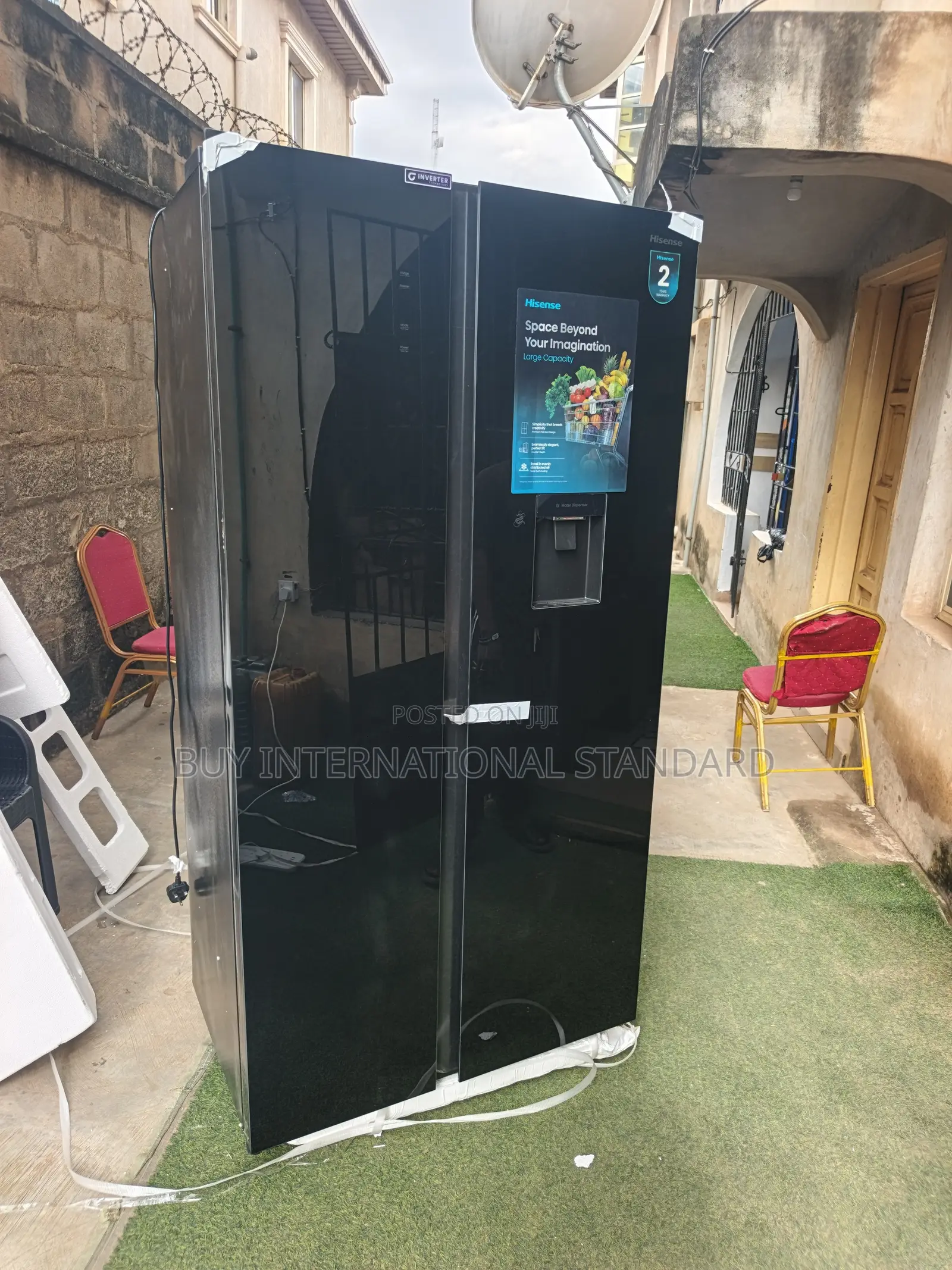 Hisense REF-71BGL-RC 529L Side by Side Home Refrigerator