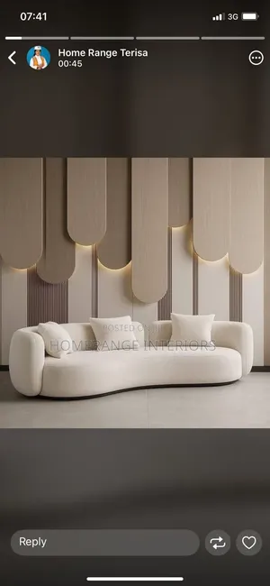 Modern Luxury Curved Sofa Set – Stylish Living Room Furniture