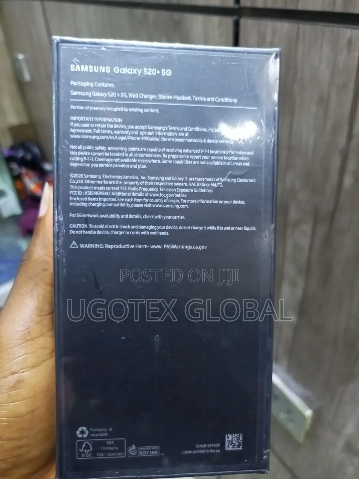 New Samsung Galaxy S20+ 128 GB Black
