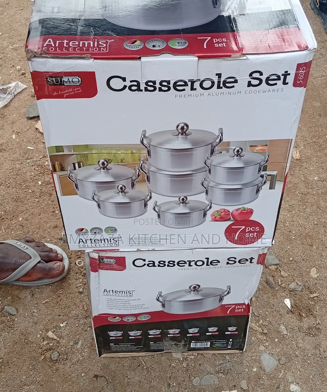 SUMO Artemis Collection 7-Piece Premium Aluminum Casserole Set.