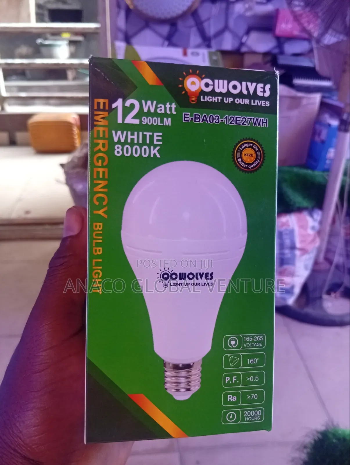 12w Emergency Bulb White Light