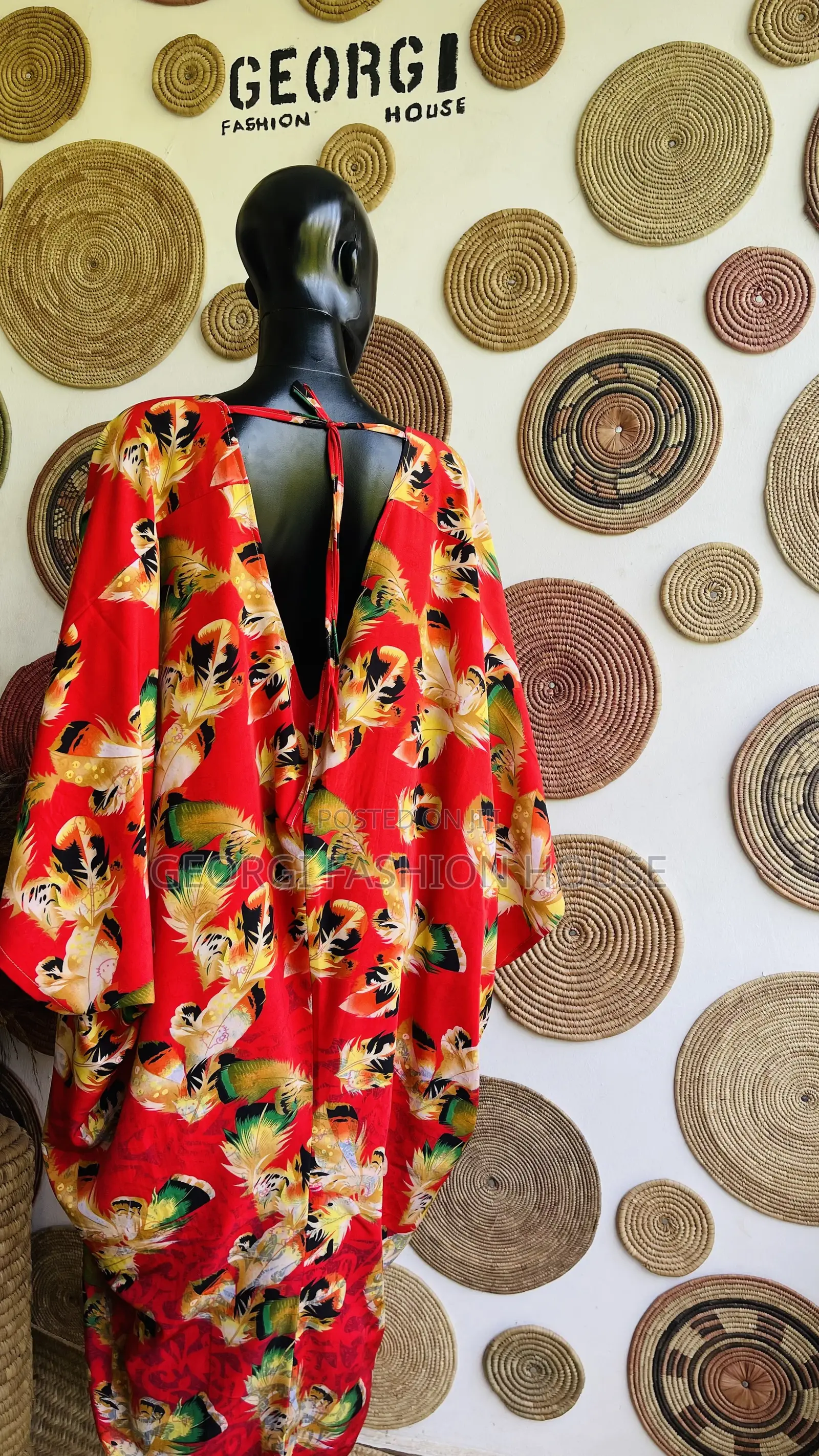 Backless Maxi Dress | Multiple Prints | GEORGI