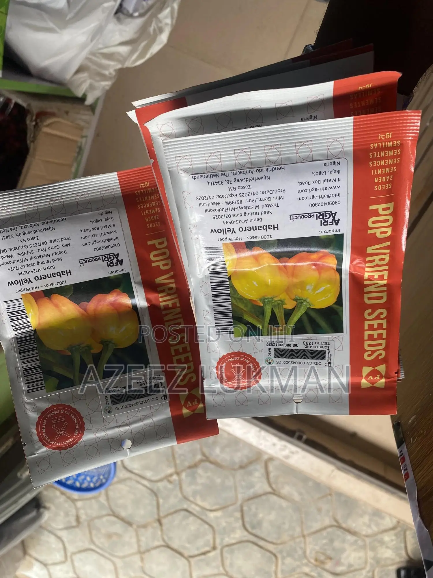 Pop Vriend Habanero Yellow