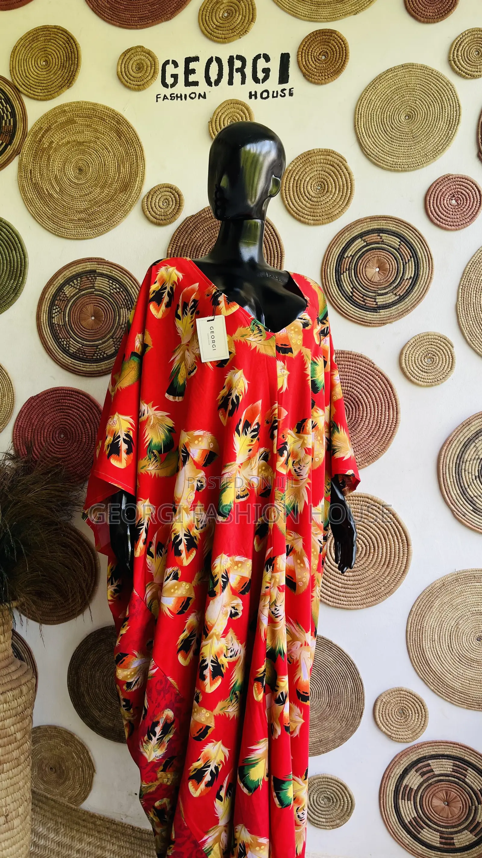 Backless Maxi Dress | Multiple Prints | GEORGI